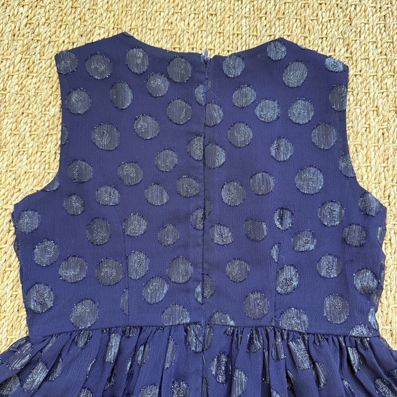 Tommy Hilfiger Girls Shimmer Polka Dot Dress Size 6 - Picture 8 of 11